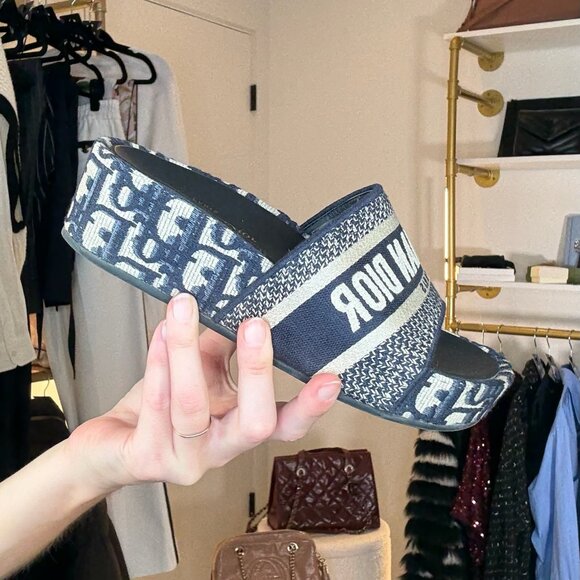 Christian Dior Platform Slides - Picture 2 of 2